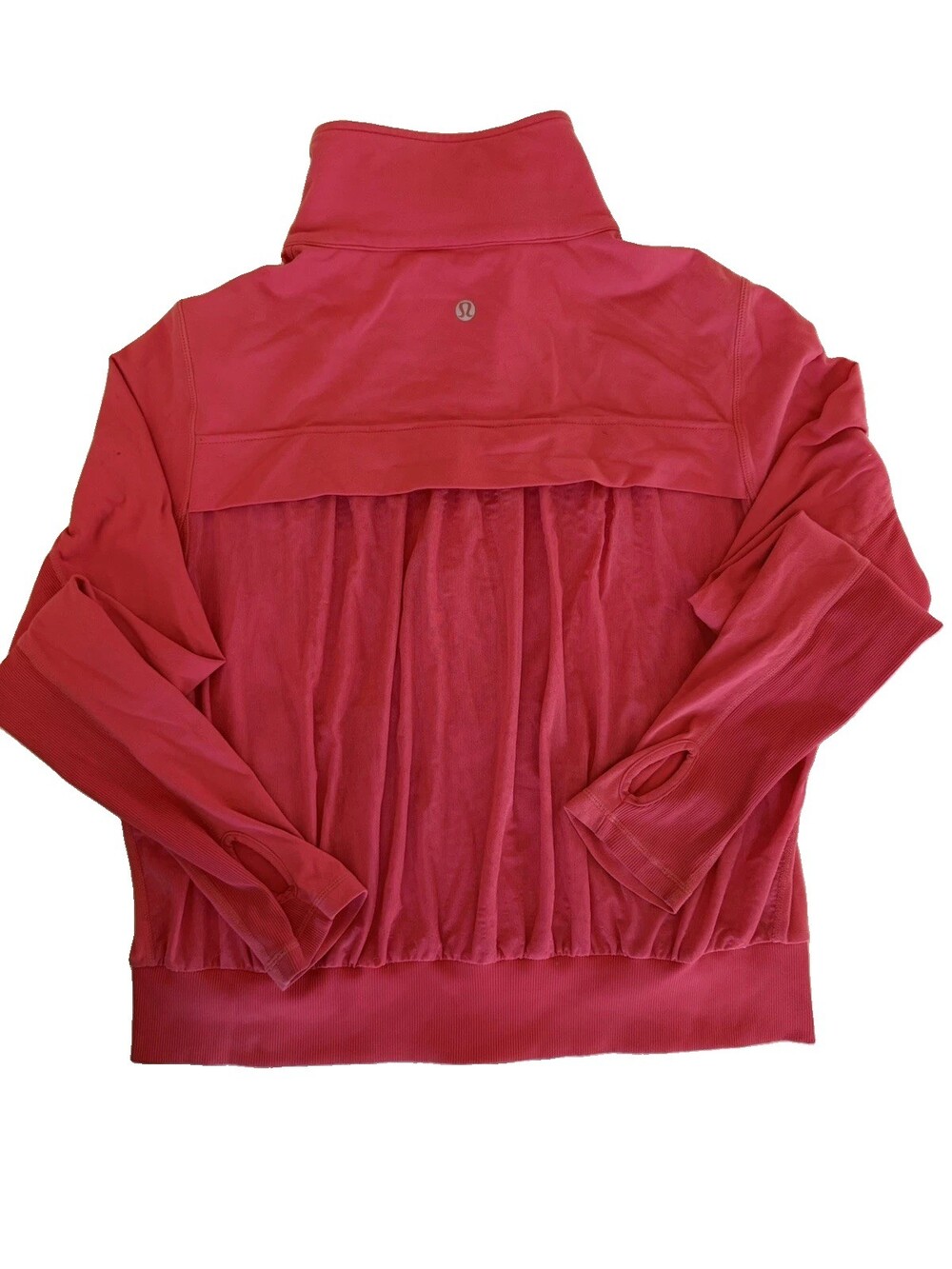 Lululemon Vintage In Stride Vented Jacket Pleated Back coral pink Size L